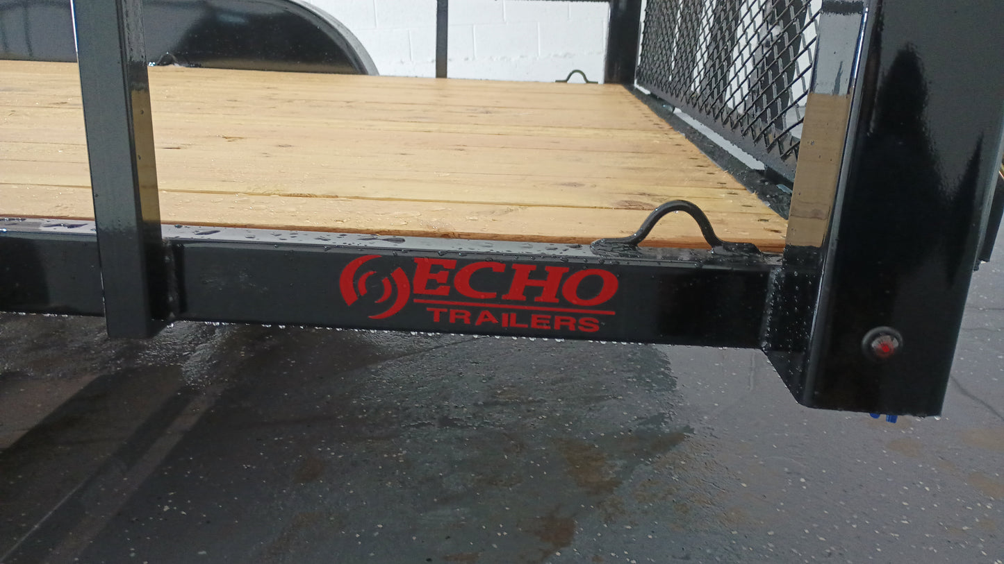 2025 Echo 7x14 Tandem Axle w/Removeable Side Ramps