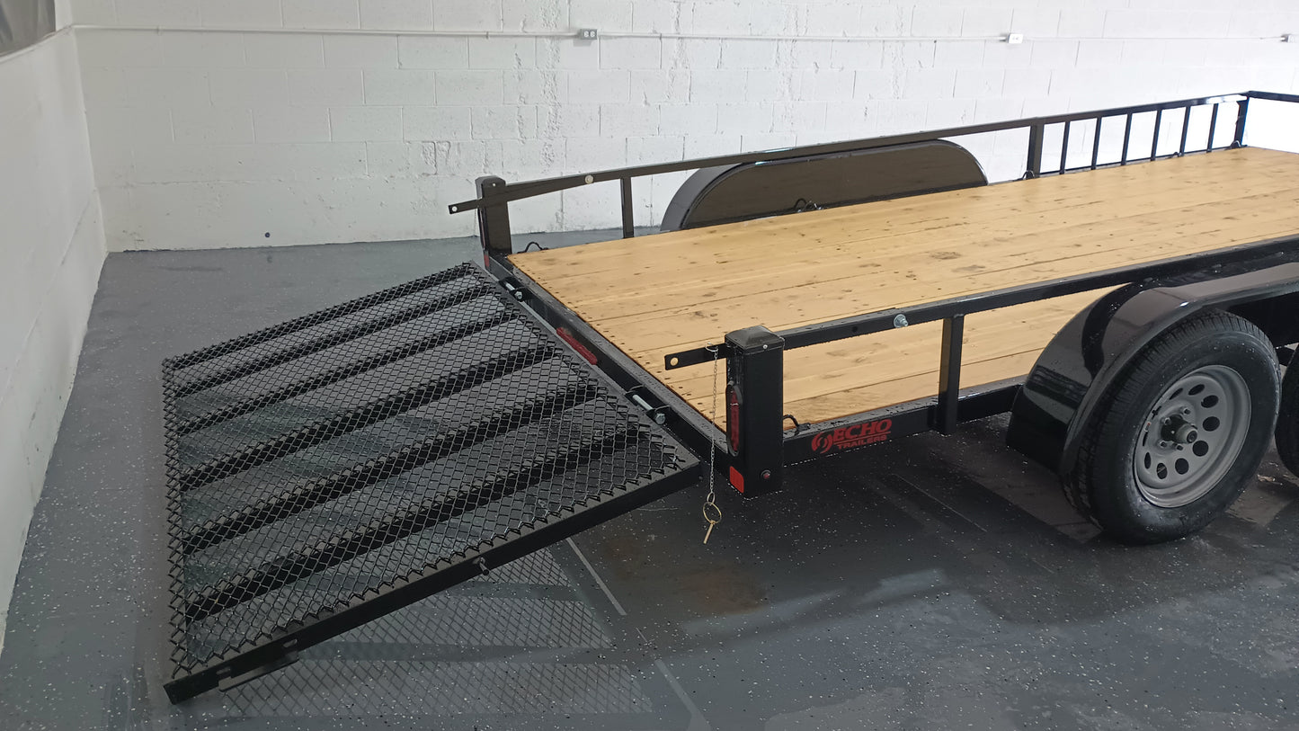 2025 Echo 7x14 Tandem Axle w/Removeable Side Ramps