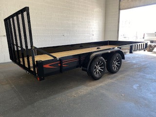 2025 Echo 7x17 Tandem Axle w/Side Ramps
