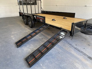 2025 Echo 7x17 Tandem Axle w/Side Ramps