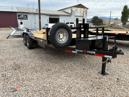 2026 Texas Pride 14k Wide Deck Lowboy Gravity Tilt BP Trailer