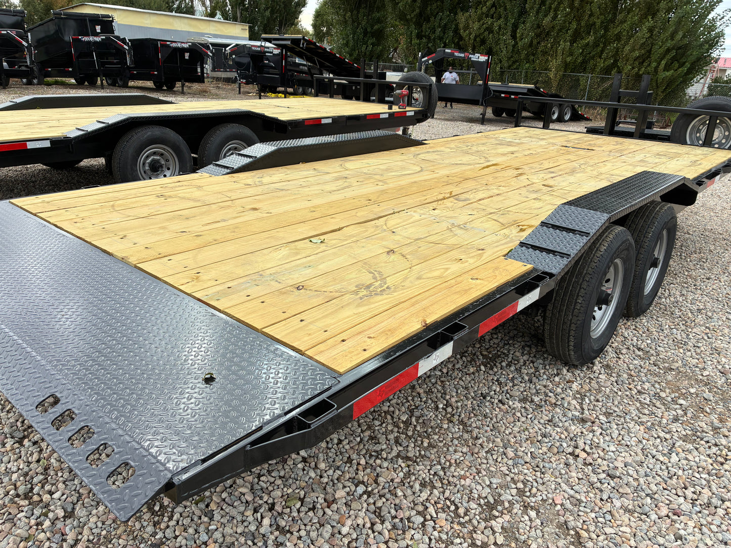 2026 Texas Pride 14k Wide Deck Lowboy Gravity Tilt BP Trailer