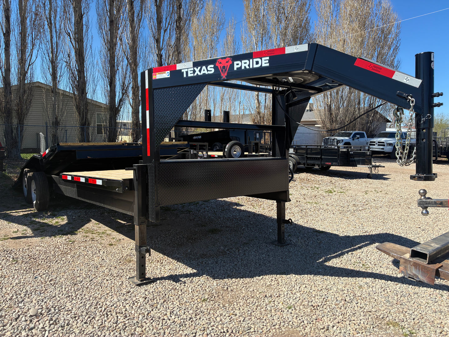 2026 Texas Pride 18k Wide Deck Lowboy Gravity Tilt BP Trailer GN