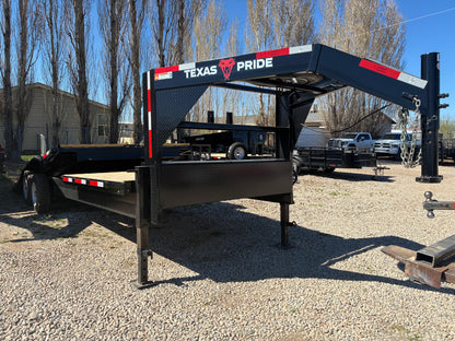 2026 Texas Pride 18k Wide Deck Lowboy Gravity Tilt BP Trailer GN