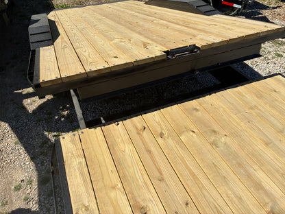 2026 Texas Pride 18k Wide Deck Lowboy Gravity Tilt BP Trailer GN