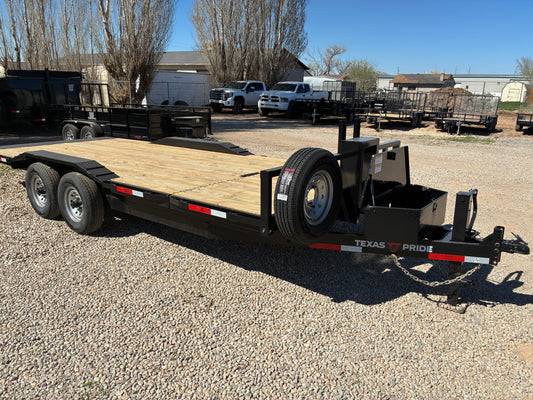 2026 Texas Pride 14k Wide Deck Lowboy Gravity Tilt BP Trailer