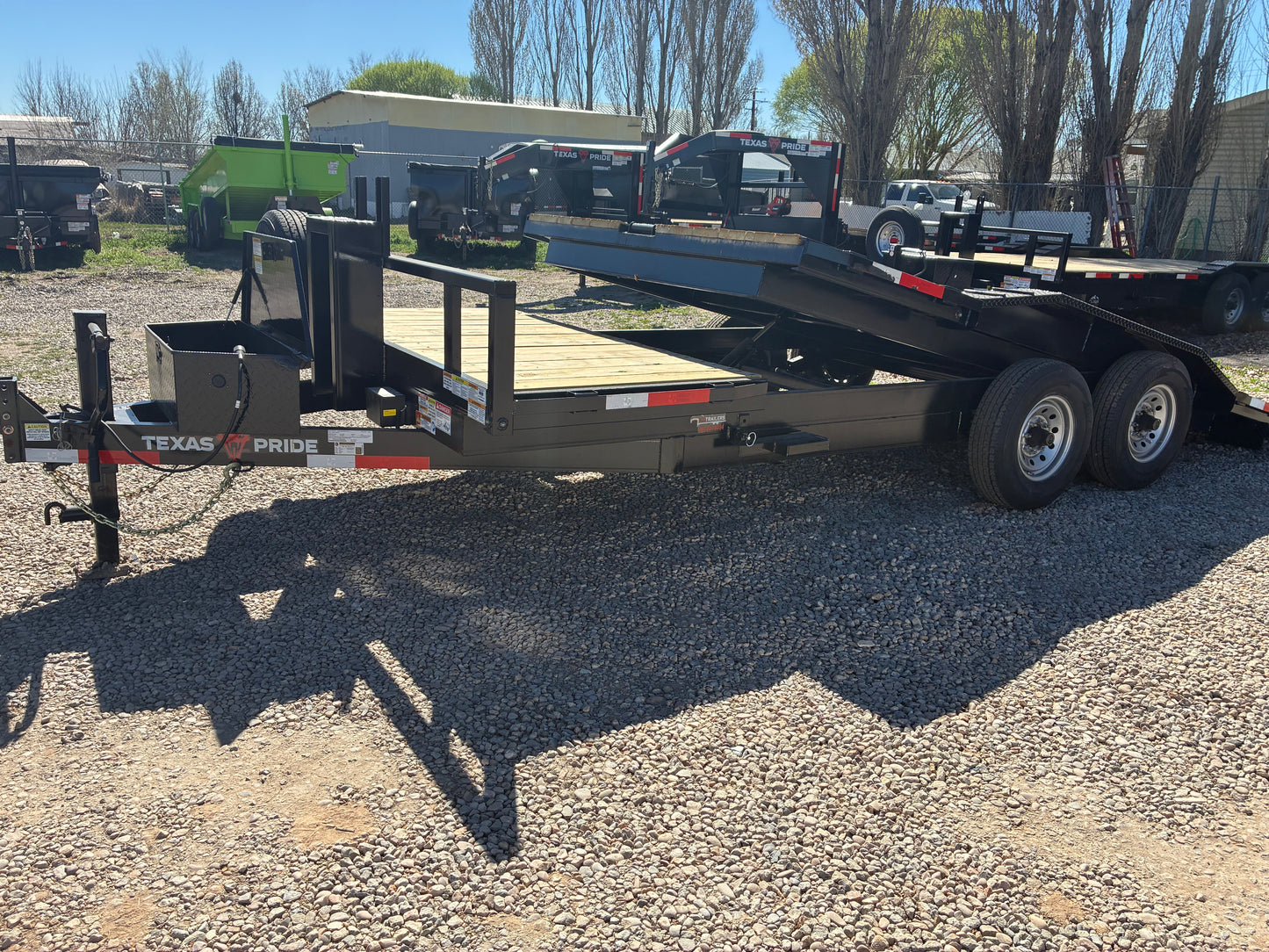 2026 Texas Pride 14k Wide Deck Lowboy Gravity Tilt BP Trailer